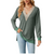 Women's Lace V Neck Contrast Colour Long Sleeve Tops
