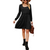 Long Sleeves Square Neck Short Dress