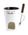 Personal Ceramic Chocolate Fondue Mug Set Melt & Dip Your Favourite Treats Anytime – Perfect for Date
