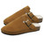 Warm Suede Clog Slippers with Buckle  Fleece Lined Indoor Outdoor Slip-On Mule Shoes Plush Suede House Footwear