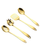 Premium 4-Piece Kitchen Cookware Set - Stainless Steel Non-Scratch Spatulas & Heavy-Duty Cooking Spoons