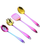 Premium 4-Piece Kitchen Cookware Set - Stainless Steel Non-Scratch Spatulas & Heavy-Duty Cooking Spoons