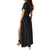 Bohemian Polka Dot V Neck Swing Midi Dress - Version 1