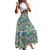 High Waist Slim Printed Long Skirt 