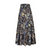 High Waist Slim Printed Long Skirt 