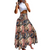 High Waist Slim Printed Long Skirt 
