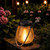 Outdoor Solar Lantern Dual Solar & USB Charging Weatherproof Garden Patio Light
