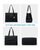 Elegant 3-in-1 Tote Bag Set – Versatile Everyday Shoulder Bag, Crossbody & Clutch Set for Work & Travel
