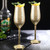 Stainless Steel Champagne Glasses - 4 Packs