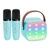 Two Microphones Mini Karaoke Machine – Portable Bluetooth Party Speaker with Dual Mic Support