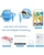Kids Smart Drawing & Painting Robot Set – Includes 100 Cards & 12 Pens – Rechargeable Art & STEM Toy Gift