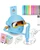 Kids Smart Drawing & Painting Robot Set – Includes 100 Cards & 12 Pens – Rechargeable Art & STEM Toy Gift