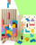 Montessori Wooden Brain Blocks Set Creative STEM Educational Shape Puzzle for Toddler