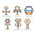 Snowflake Interlocking Building Blocks