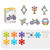 Snowflake Interlocking Building Blocks Set – Creative 3D Shapes Construction Toy & STEM Learning Gift for Kids