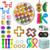 37pcs Sensory Fidget Toys Set, Anti-Stress Hand Toys Bundle, Cool Stress Relief Toy Assortment Pack for Kids and Adults