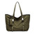 Large Capacity Nylon Tote Bag – Spacious Shoulder Carry Bag with Extra Key Pouch – Lightweight Everyday Storage Bag