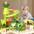 Dinosaur Pop-Up Ball Track Blocks – Creative Marble Run Building Set – Interactive Dinosaur Track Toy for Kids