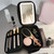 Portable Makeup Storage Case with LED Mirror – Travel Cosmetic Organiser – Beauty Case with Built-In Lighted Mirror