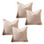 Faux Linen Blank Pressing Cushion Covers - 4 Packs