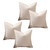 Faux Linen Blank Pressing Cushion Covers - 4 Packs