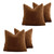 Teddy Fleece Cushion Covers - 4 Packs