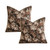 Retro Jacquard Floral Cushion Covers - 2 Packs