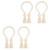 Wooden Magnetic Curtain Bead Holdbacks - Decorative Tiebacks  Version 3 - 4 Packs
