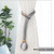 Decorative Braided Cord Curtain Tiebacks - Stylish Rope Curtain Holders - 2 Packs