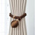 Decorative Braided Cord Curtain Tiebacks - Stylish Rope Curtain Holders - 4 Packs