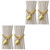 Decorative Braided Cord Curtain Tiebacks - Stylish Rope Curtain Holders - 4 Packs