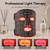 Rechargeable 4-Ear LED Light Therapy Face Mask – Infrared Facial Skincare Device for Skin Rejuvenation & Acne Care - Version 2