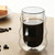 Double-Walled Ripple Glass Coffee Mugs – Insulated Borosilicate Cups for Hot & Cold Drinks
