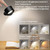 Rechargeable Magnetic LED Wall Lamp – 360° Adjustable Reading Light with Remote Control