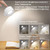 Rechargeable Magnetic LED Wall Lamp – 360° Adjustable Reading Light with Remote Control