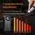 Wireless Bicycle Alarm with Remote Control – Black ABS