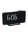 Digital Curve LED Projector Alarm Clock - Black with White Light
