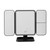 Premium Trifold LED Mirror – Portable Desktop Vanity Mirror