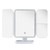 Premium Trifold LED Mirror – Portable Desktop Vanity Mirror