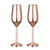 Stainless Steel Champagne Glasses 2-Pack - 200ml Durable Shatterproof Flutes