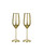 Stainless Steel Champagne Glasses 2-Pack - 200ml Durable Flutes