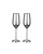 Stainless Steel Champagne Glasses 2-Pack - 200ml Durable Flutes