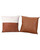 Vegan Leather Throw Pillow Covers, Premium Soft Faux Leather 45x45cm Square Cushion Cases with Hidden Zipper - 2 Pack
