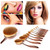 Set of 10 Fashionable Oval  Makeup Brush Set
