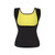 Women's Premium Workout Tank Top Slimming Polymer Sauna Vest- Black & Yellow