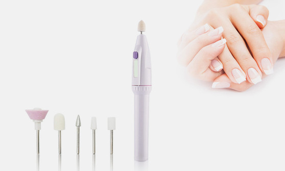 Professional Manicure Pedicure Kit, Electric Nail File Set
