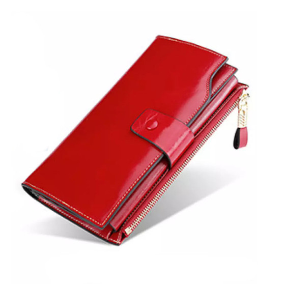 Genuine Leather RFID Blocking Luxury Wax  Clutch Wallet Genuine Leather RFID Blocking Luxury Wax  Clutch Wallet