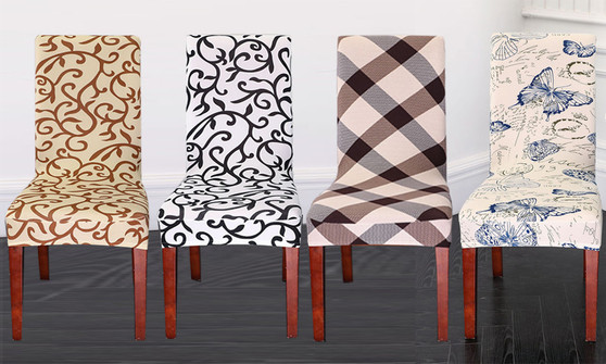 Dining Chair Seat Covers Stretchable Slipcover  - 2 Pack