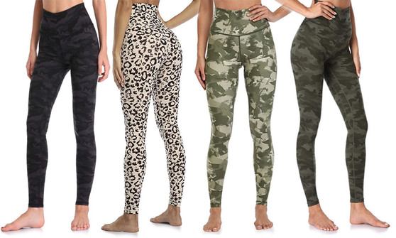 Slim Tummy Control High Waisted Pattern Leggings