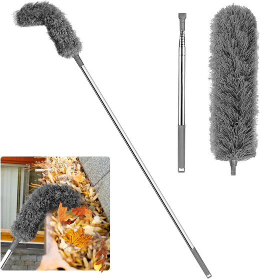 2.5M Bendable Microfiber Duster with Extension Pole 2.5M Bendable Microfiber Duster with Extension Pole